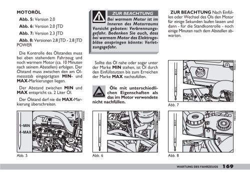 kenntnis des fahrzeugs - Camper-Parkering