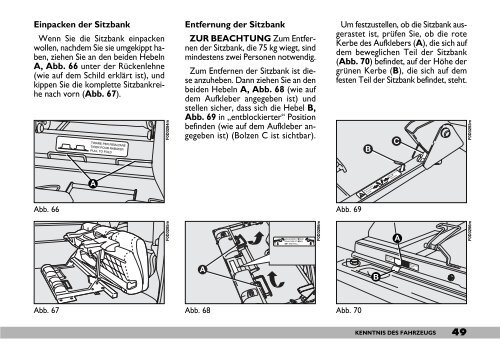 kenntnis des fahrzeugs - Camper-Parkering