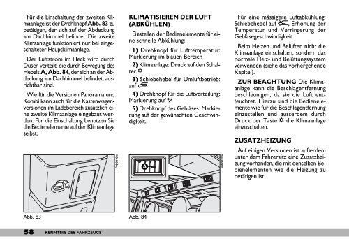 kenntnis des fahrzeugs - Camper-Parkering