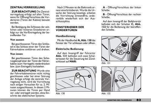 kenntnis des fahrzeugs - Camper-Parkering