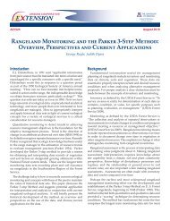 Rangeland Monitoring and the Parker 3-Step Method - University of ...