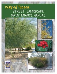 City of Tucson Street Landscape Maintenance Manual