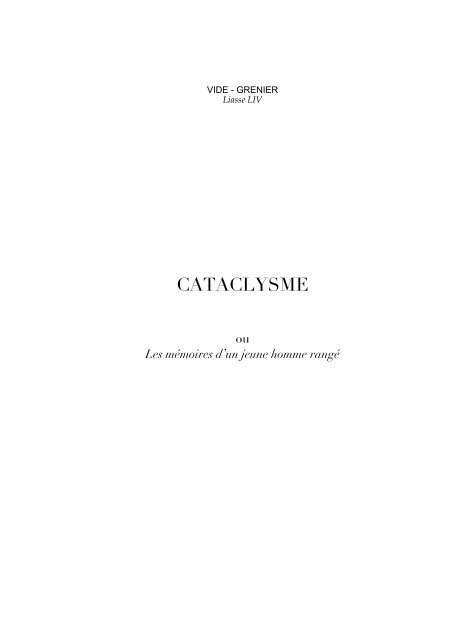 CATACLYSME - Mic de la pire andouille, histoires Monsaingeon