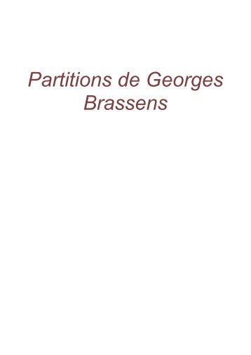 Partitions Brassens.pdf - Page d'accueil d'Emmanuel VALETTE