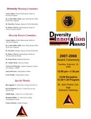 Awards Program [pdf] - St. John Fisher College