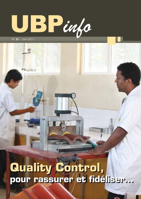 Quality Control, - The United Basalt Products Ltd