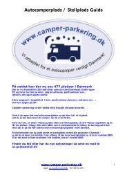 Autocamperplads / Stellplads Guide - Camper-Parkering