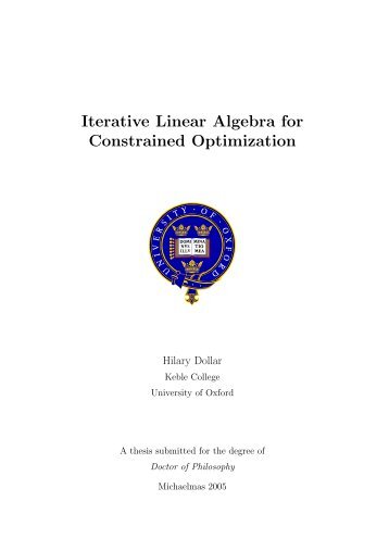 Iterative Linear Algebra for Constrained Optimization - camo