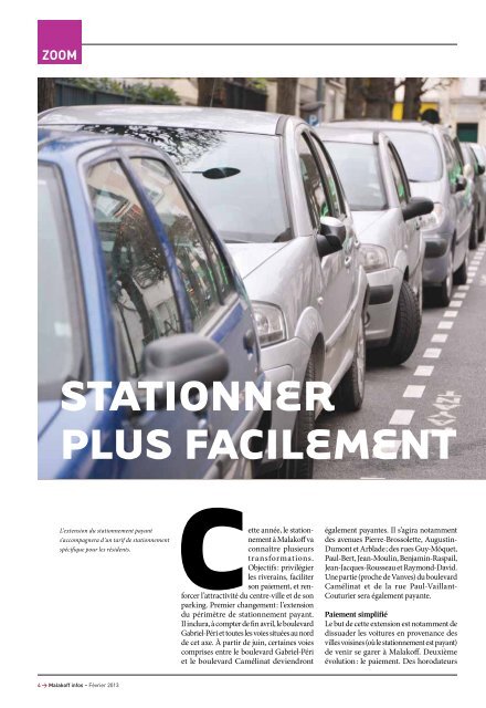 Télécharger le magazine en PDF - Ville de Malakoff