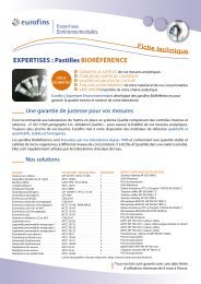 EXPERTISES : Pastilles BIORÉFÉRENCE - Eurofins