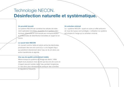 NECON Traitement de l'eau 100% sans produits chimiques - klimex