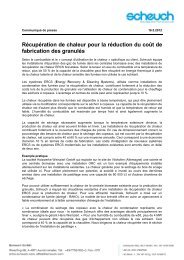 Récupération de chaleur pour la réduction du coût de ... - SCHEUCH