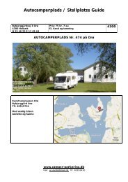 Autocamperplads / Stellplatze Guide - Camper-Parkering