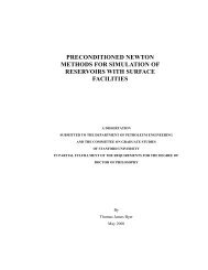 preconditioned newton methods for simulation of reservoirs ... - camo
