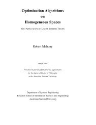 Optimization Algorithms on Homogeneous Spaces - Engineering ...