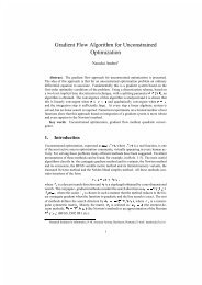 Gradient Flow Algorithm for Unconstrained Optimization - camo