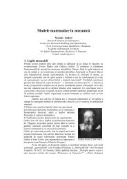 Modele matematice in mecanica. - camo