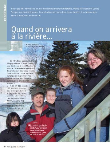 Quand on arrivera à la rivière…