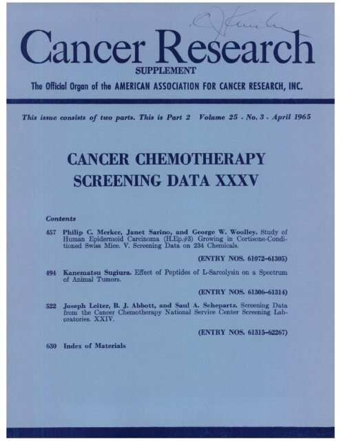 TOC (PDF) - Cancer Research