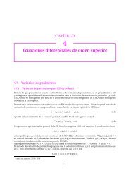 Ecuaciones diferenciales de orden superior - Canek - UAM