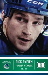 Download the pdf version - Vancouver Canucks