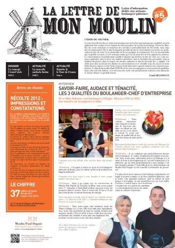 télécharger la newsletter 2012 - Moulin Paul DUPUIS