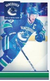 2012.13 Media Guidelines (PDF) - Vancouver Canucks