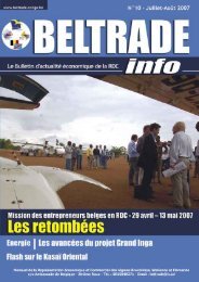 Beltrade n°10 - Juil Aout.indd - Beltrade-congo