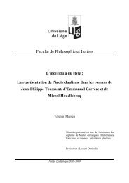 Faculté de Philosophie et Lettres - Jean-Philippe Toussaint