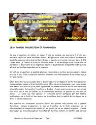 Mémoire - Commission d'étude sur la gestion de la forêt publique ...