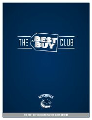 the best buy club - Vancouver Canucks