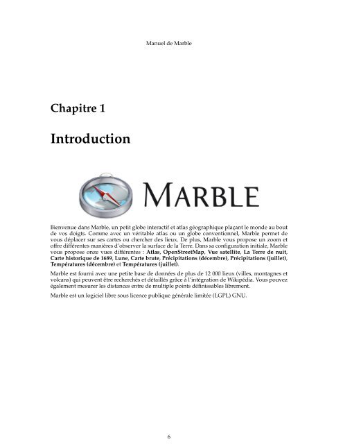 Manuel de Marble - KDE Documentation