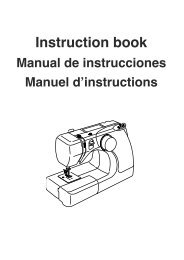 Instruction book - Janome