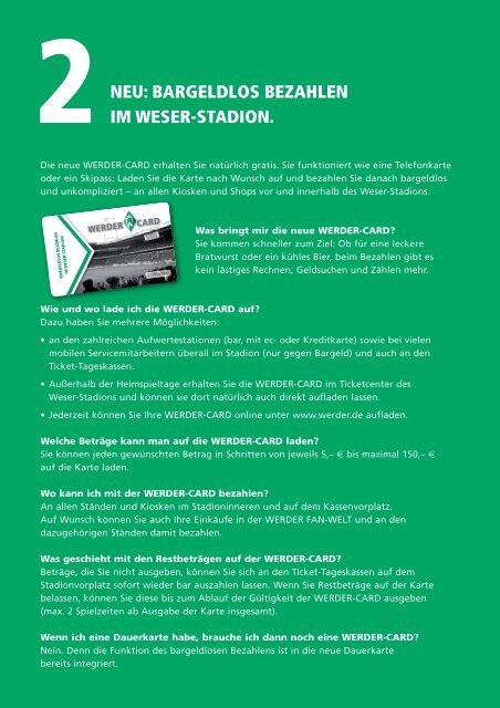 Info-Flyer (PDF) - Werder Bremen