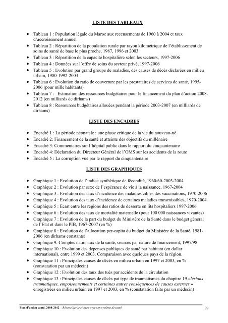 Plan d'action santé, 2008-2012 – Réconcilier le citoyen avec son ...