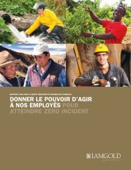 DONNER LE POUVOIR D'AGIR À NOS EMPLOYÉS ... - Iamgold