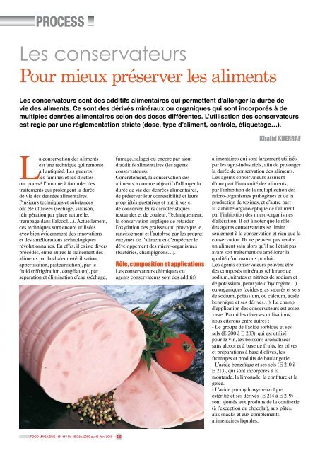 Chaîne du froid Chaque maillon compte ! - FOOD MAGAZINE