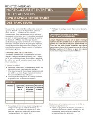 Fiche technique #63 : Horticulture et entretien des espaces ... - Apsam