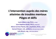 L'intervention auprès de mères… - Association pour la santé ...