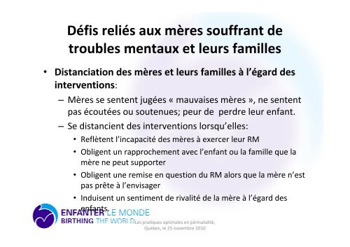 L'intervention auprès de mères… - Association pour la santé ...