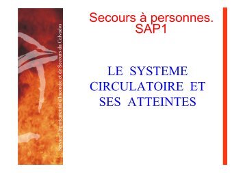 LE SYSTEME CIRCULATOIRE ET SES ATTEINTES ... - SDIS14