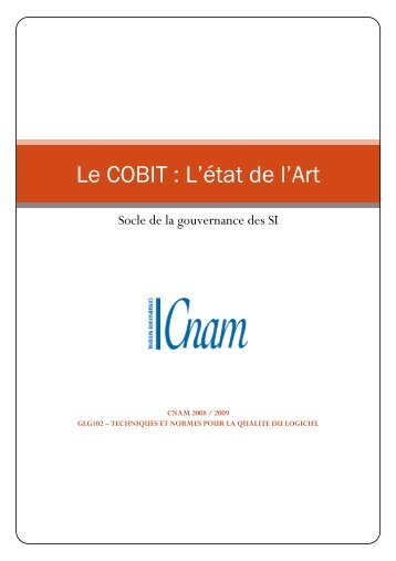 Le COBIT : L'état de l'Art - Nordnet