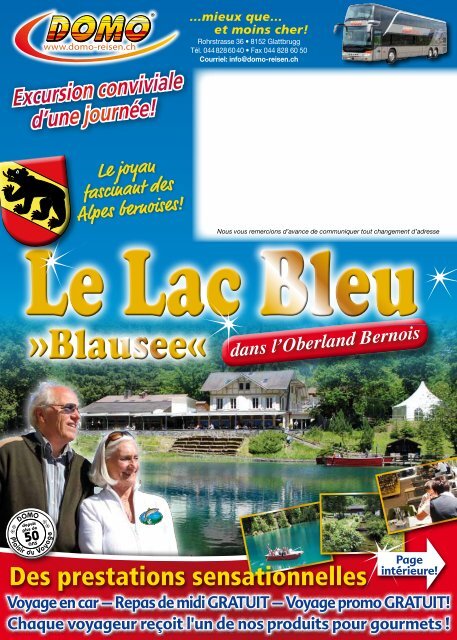 Le Lac Bleu - Domo Reisen