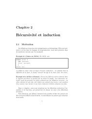 Récursivité et induction - Ecole Polytechnique