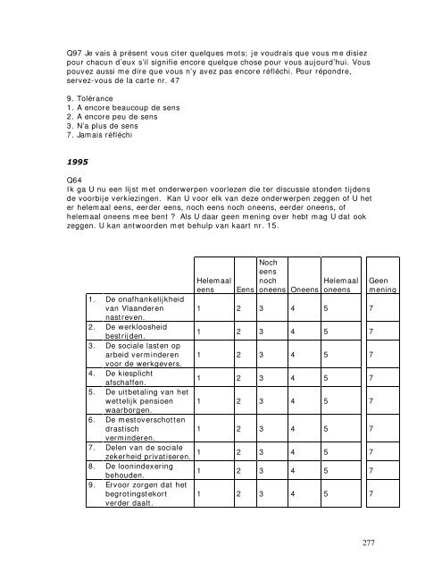 Un baromètre de la tolérance en Belgique Etude de faisabilité