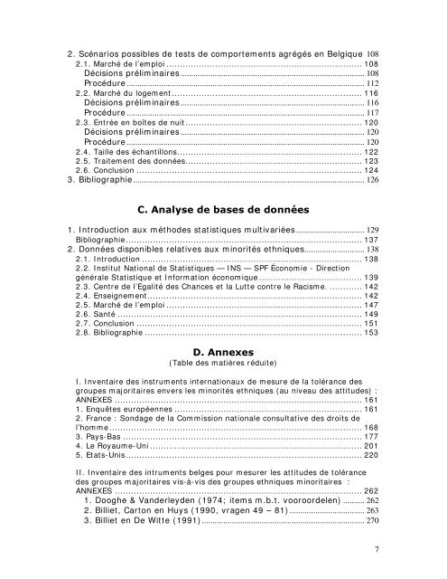 Un baromètre de la tolérance en Belgique Etude de faisabilité