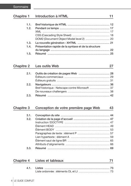 Livre MicroApplication – HTML.Guide.Complet FR