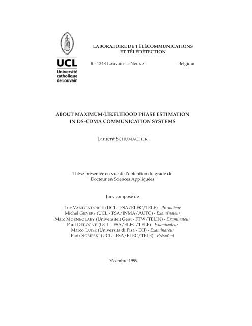 PDF (1.7 Mb) - Laboratoire de Télécommunications et Télédétection ...