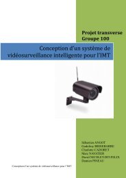 Conception d'un système de vidéosurveillance ... - Institut Fresnel