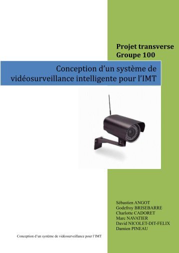Conception d'un système de vidéosurveillance ... - Institut Fresnel